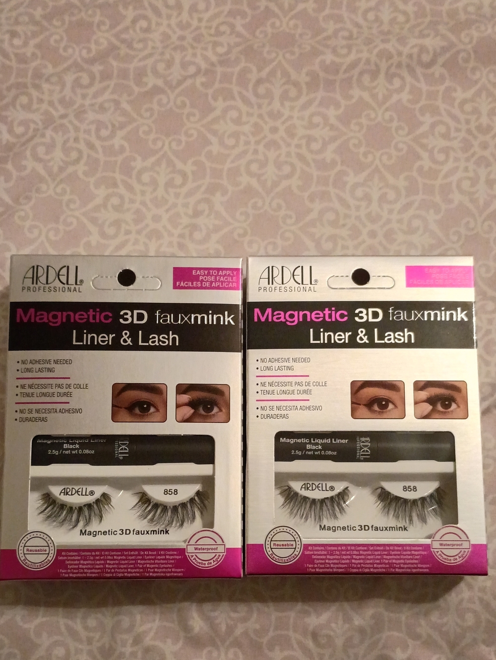 Ardell Magnetic Liner and Lash Kit - Black 3D Fauxmink 2pk Bundle